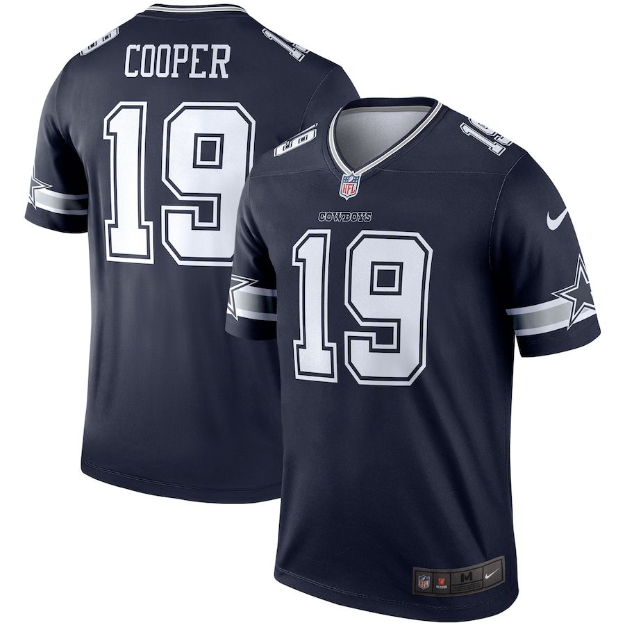 Men Dallas Cowboys 19 Amari Cooper Nike Navy Legend Player NFL Jersey